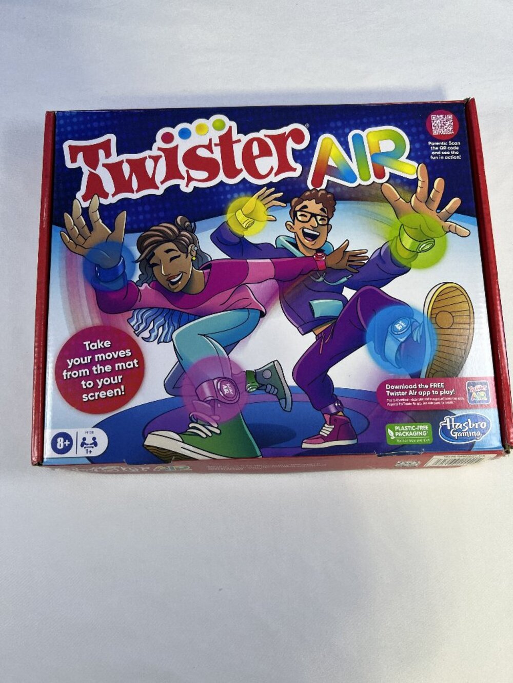 Twister Air, an augmented reality (AR) active party game created by Hasbro